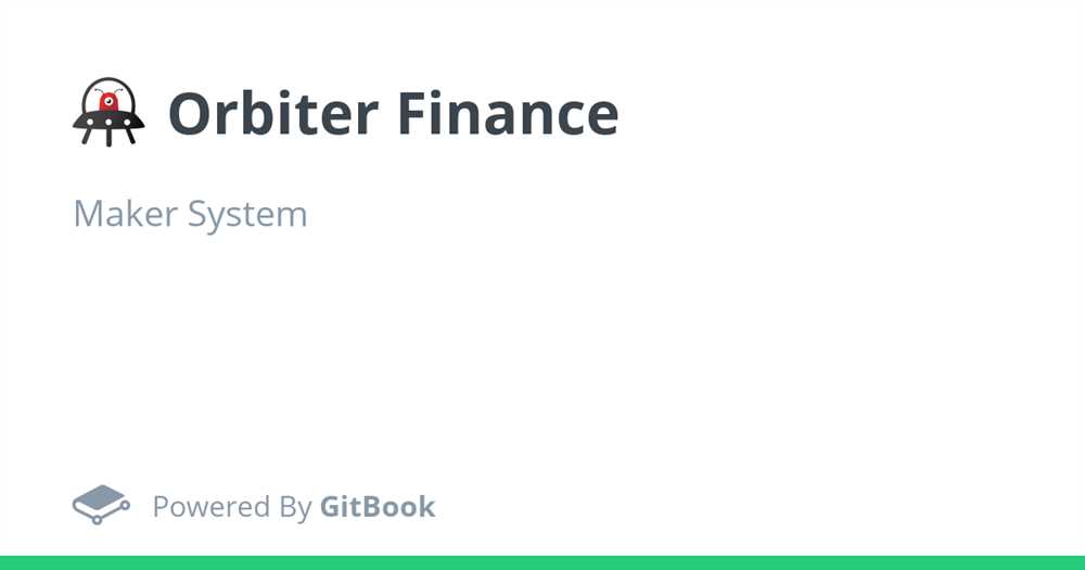Introducing Orbiter Finance